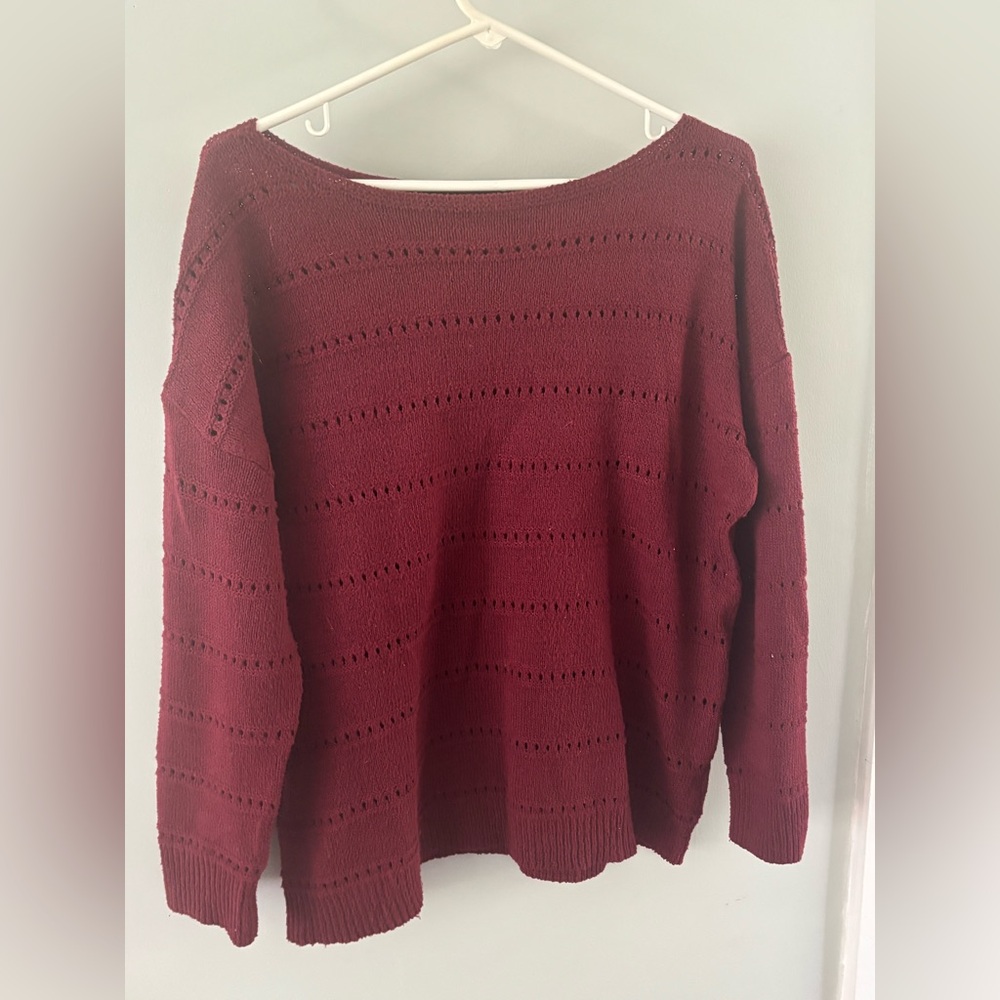 Women's Burgundy Sweater